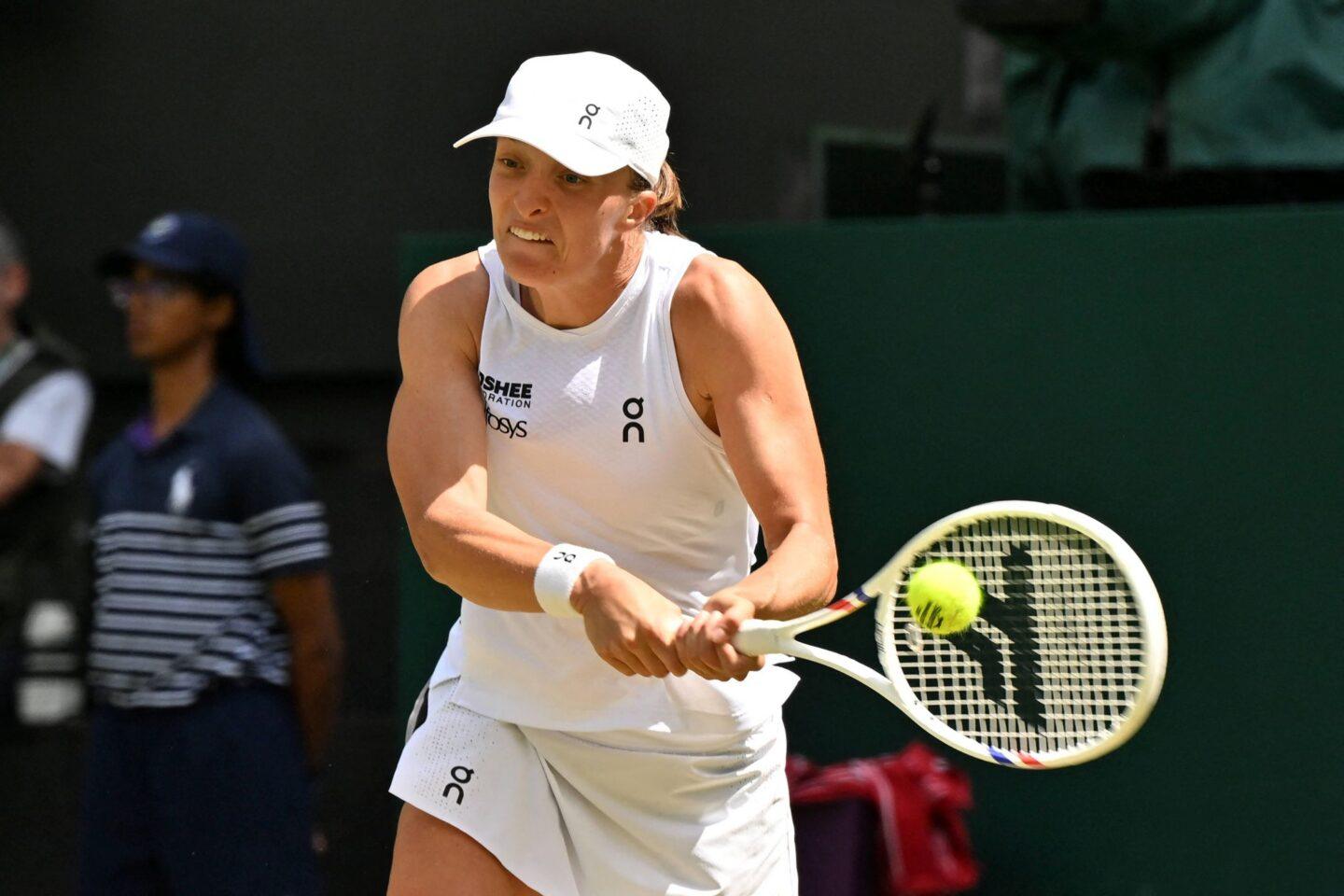 Iga Świątek na kortach Wimbledonu