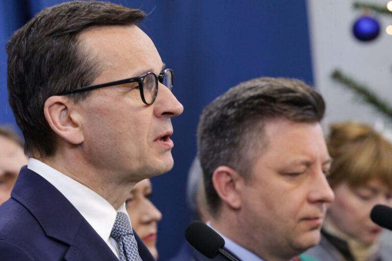 Mateusz Morawiecki i Michał Dworczyk