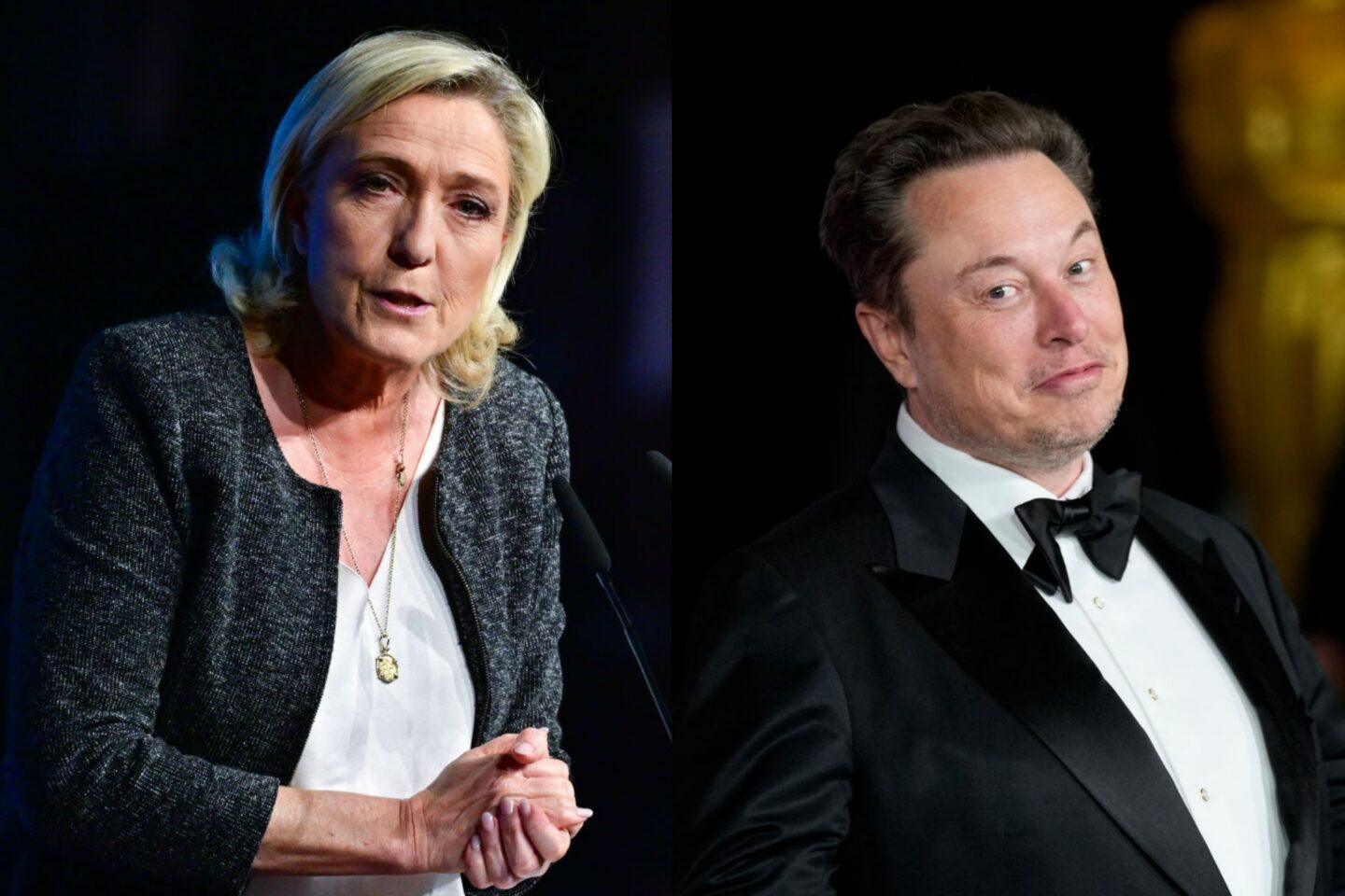 Marine Le Pen i Elon Musk