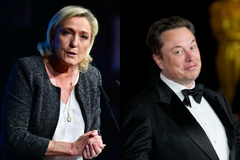 Marine Le Pen i Elon Musk
