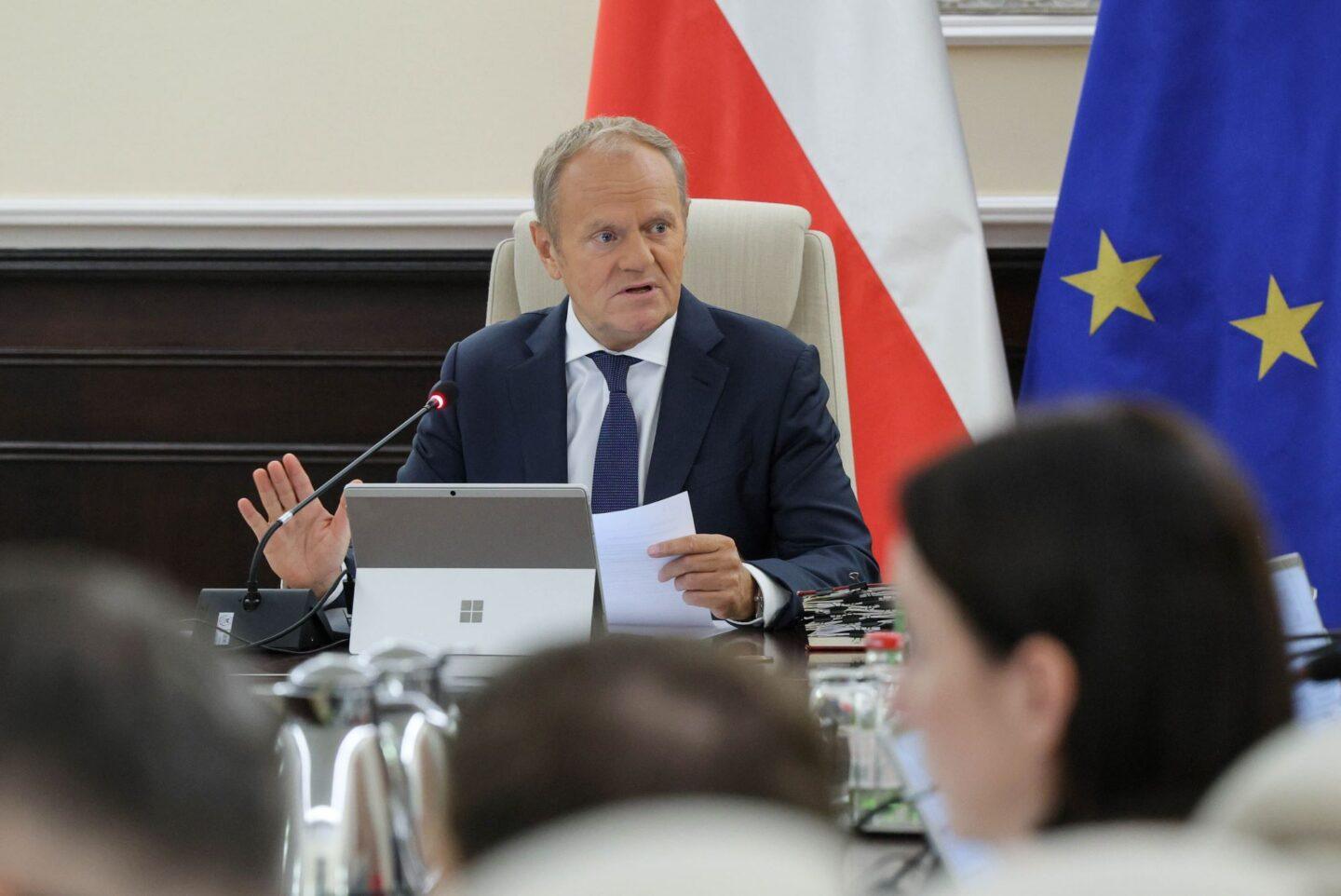 Premier Donald Tusk na posiedzeniu rządu 21 lipca 2026 r.