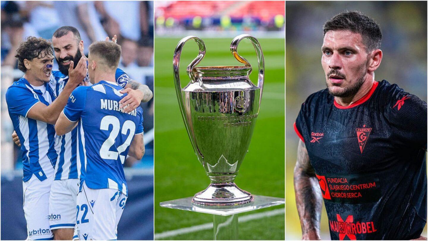 Piłkarze Górnika Zabrze i Lecha Poznań