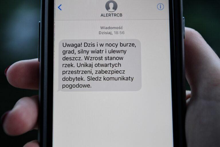 ostrzeżenie RCB
