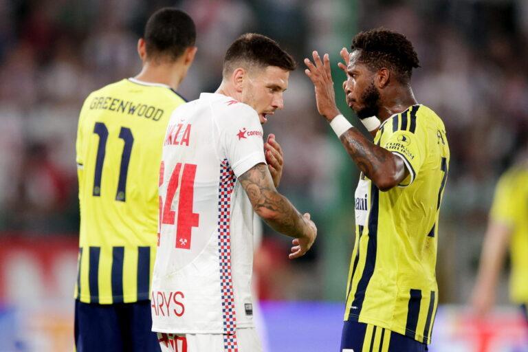 Erik Janza (C) z Górnika i Fred Santos (P) oraz Mason Greenwood (L) z Fenerbahce