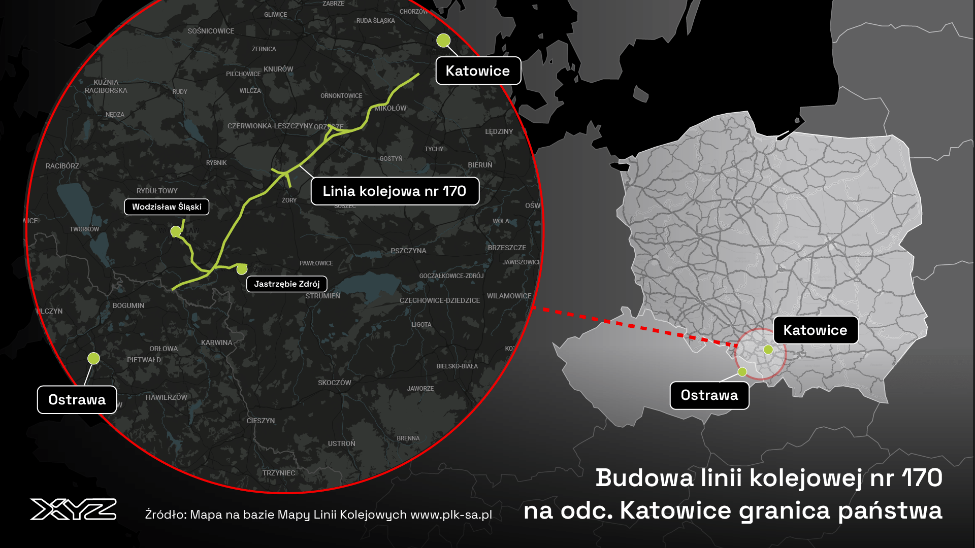 Połączenie kolejowe Katowice-Ostrava