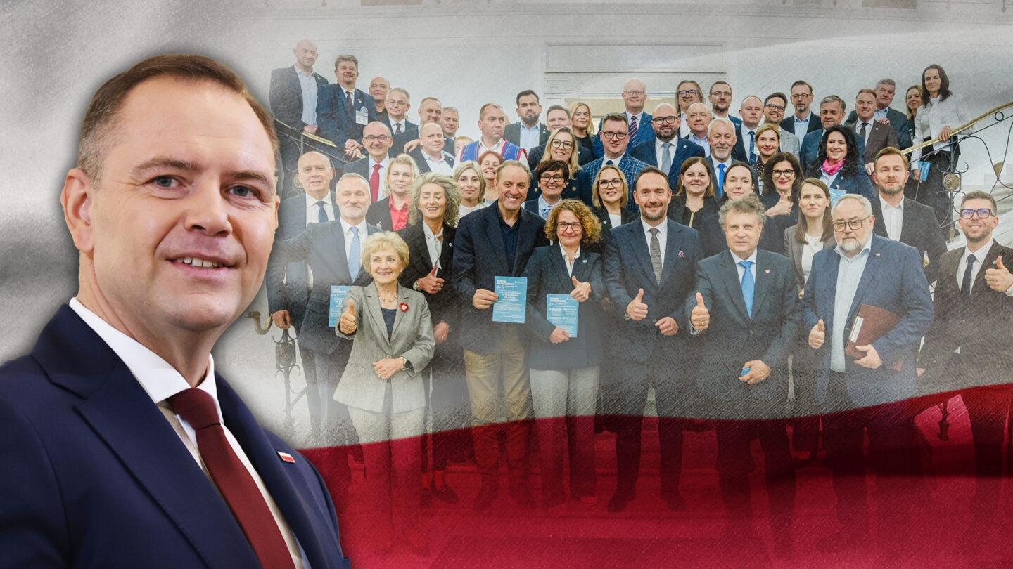 Prezydent Karol Nawrocki i samorządowcy z Pomorza
