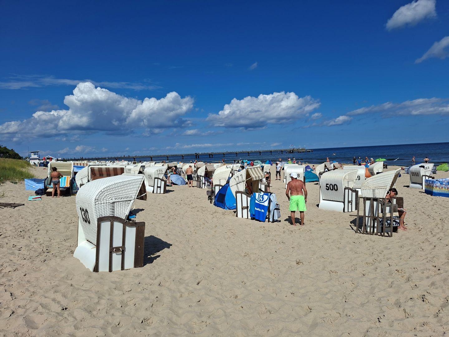 plaża Bansin na Uznamie.