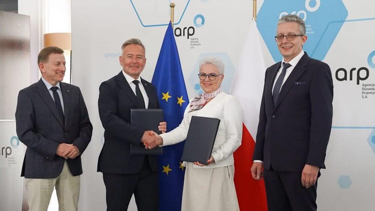 Podpisanie umowy między ARP a ZGM Zębiec. Fot. mat. prasowe