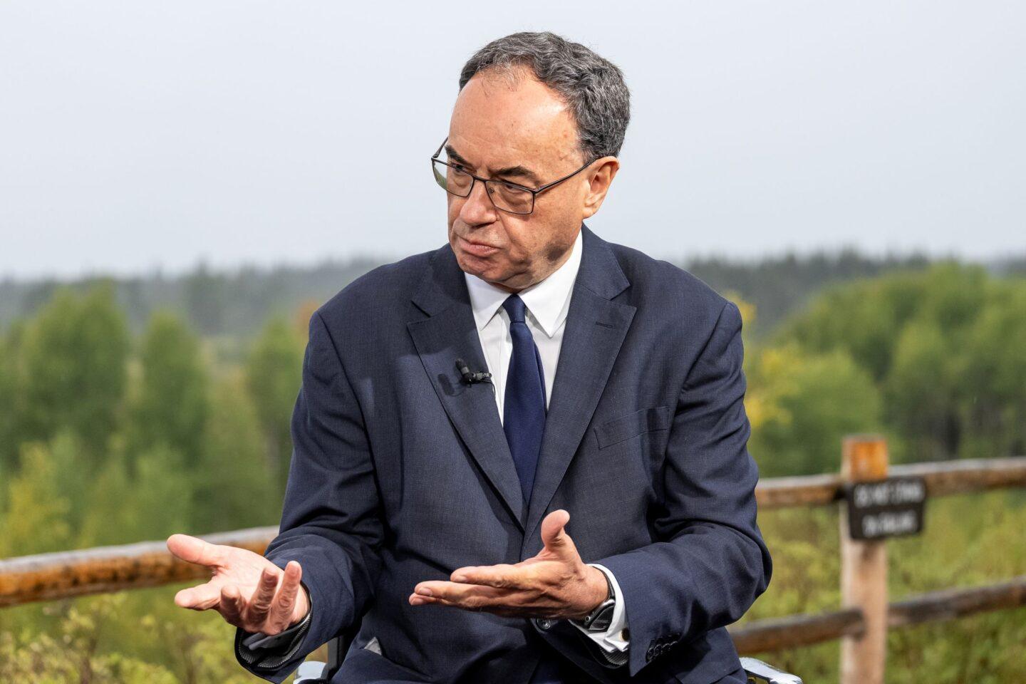 Prezes Banku Anglii Andrew Bailey