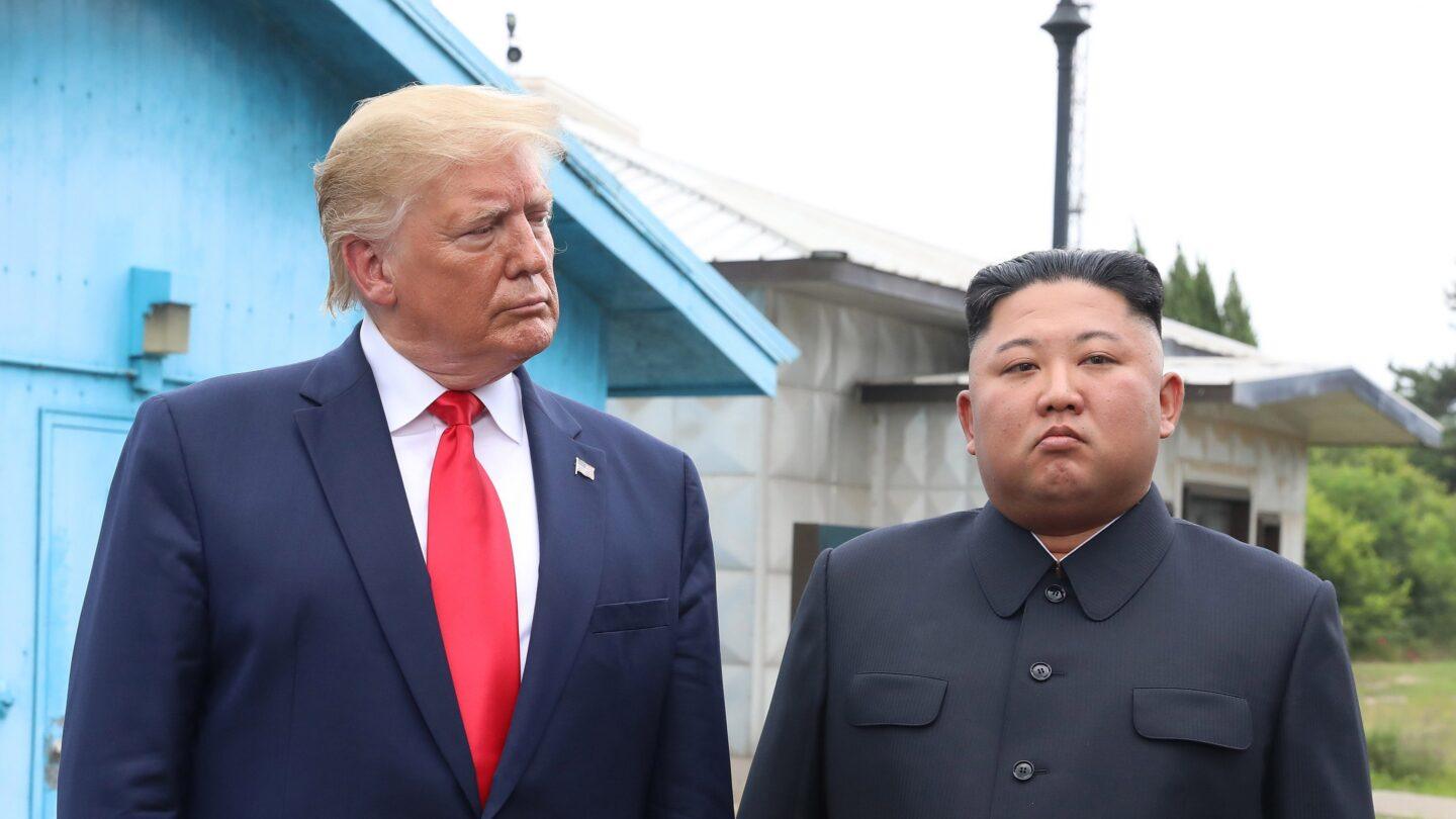 Prezydent USA Donald Trump i przywódca Korei Północnej Kim Dzong Un. Fot. Dong-A Ilbo via Getty Images/Getty Images