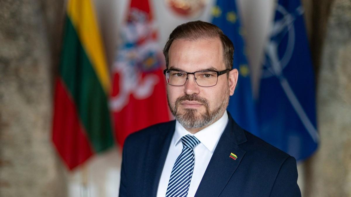 Minister obrony Litwy Robertas Kaunas. Fot. Julius Kalinskas | Delfi