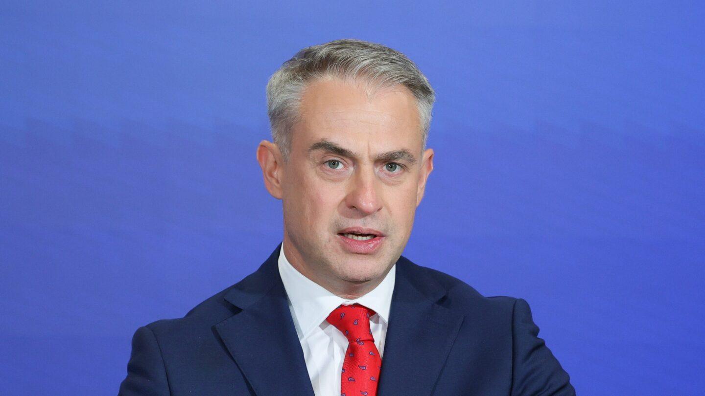 Wicepremier i minister cyfryzacji Krzysztof Gawkowski. Fot. PAP/Paweł Supernak
