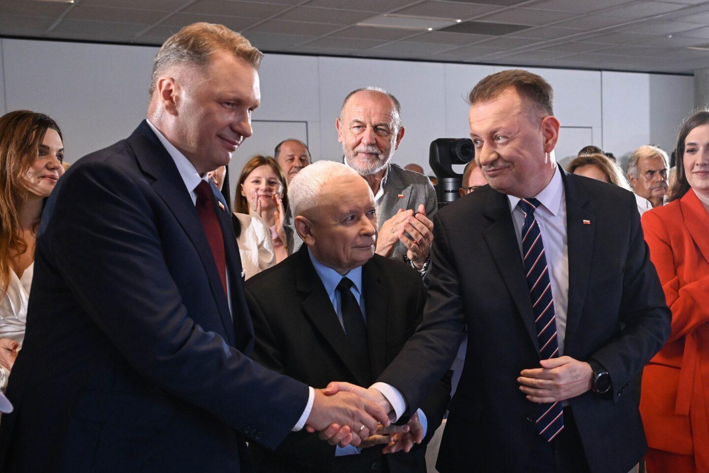 Przemysław Czarnek, Jarosław Kaczyński i Mariusz Błaszczak