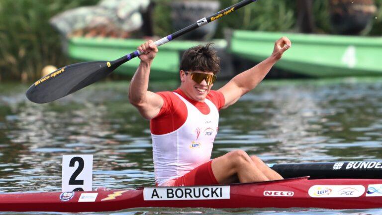 Polski kajakarz Alex Borucki po wyścigu finałowym, 30.08.2026 r. Fot. PAP/Jakub Kaczmarczyk