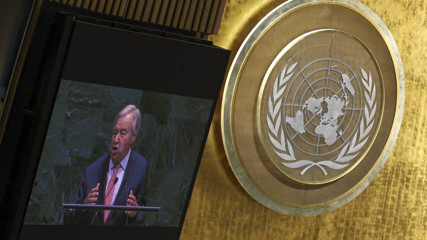 ekretarz generalny ONZ Antonio Guterres na 81. sesji Zgromadzenia Ogólnego ONZ
