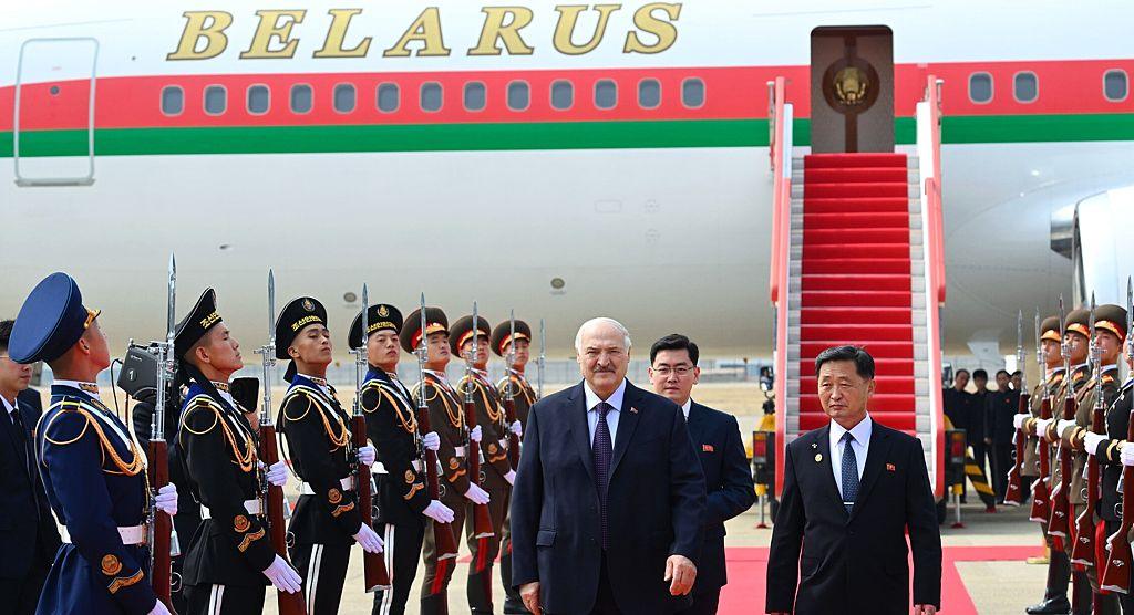 Łukaszenka w Korei Północnej