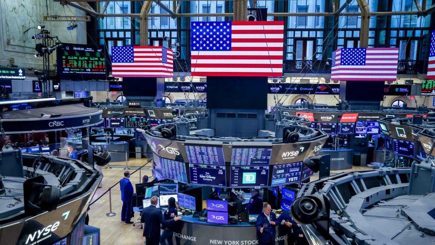 Nowojorska giełda papierów wartościowych. Fot. Michael Nagle/Bloomberg via Getty Images