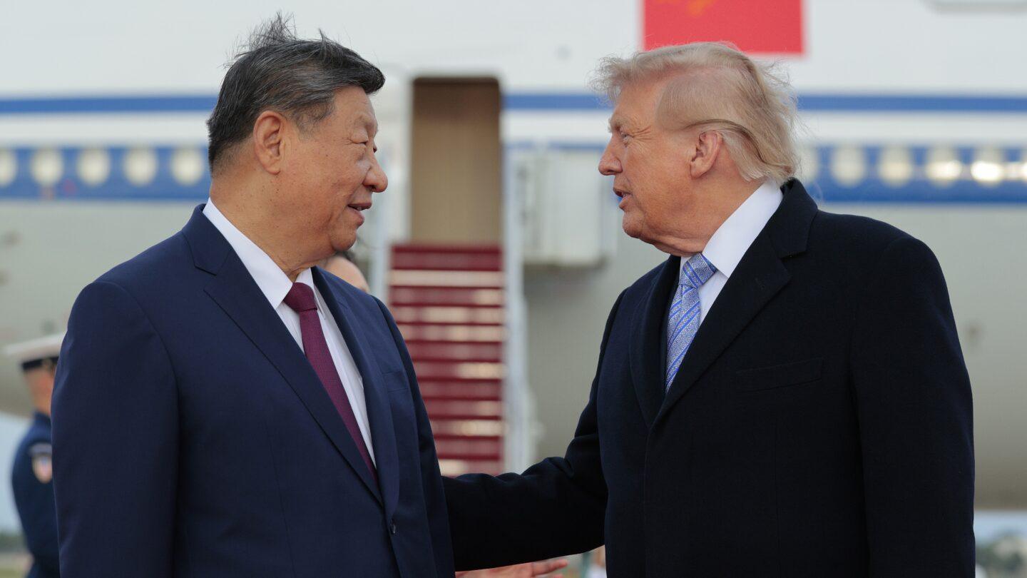 Prezydent USA Donald Trump z prezydentem Chin Xi Jinpingiem. Fot. Chip Somodevilla/Getty Images