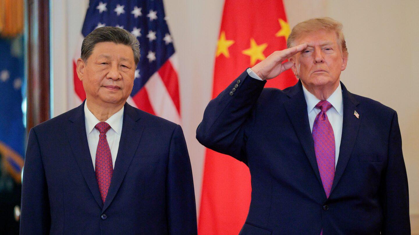 Prezydent USA Donald Trump z prezydentem Chin Xi Jinpingiem. Fot. Chip Somodevilla/Getty Images