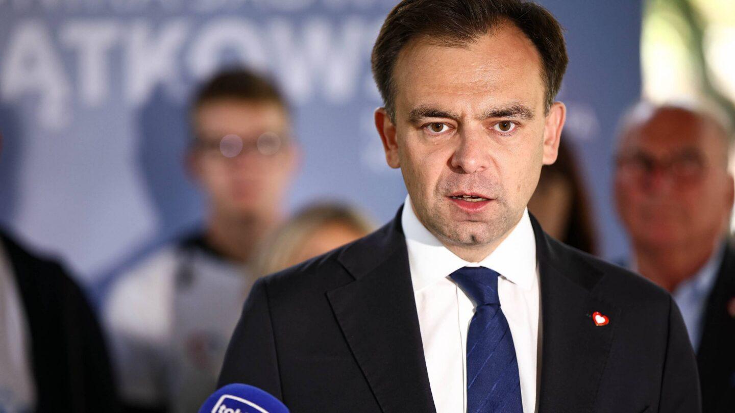 Minister finansów i gospodarki Andrzej Domański