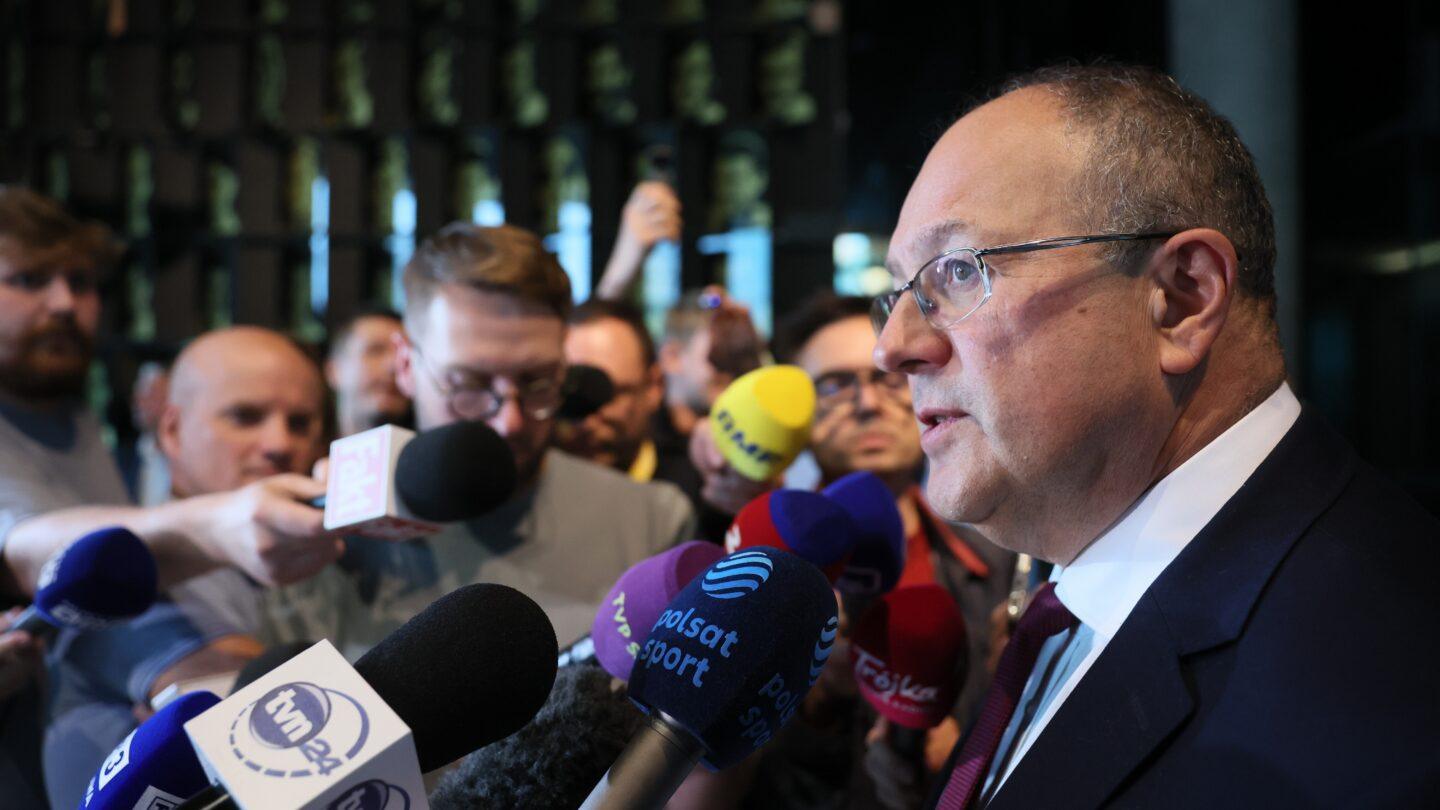 P.o. prezesa PKOl Marian Kmita. Fot. PAP/Leszek Szymański