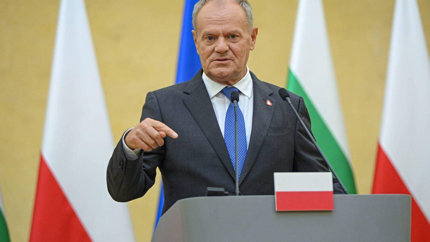 Premier Donald Tusk na spotkaniu z premierem Bułgarii Rumenem Radewem