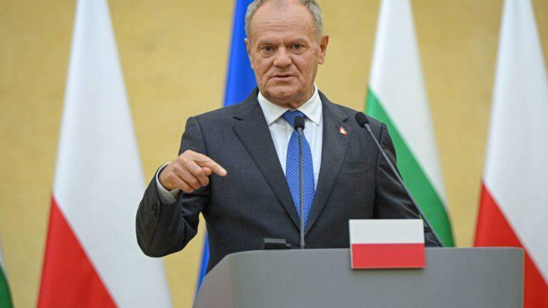 Premier Donald Tusk na spotkaniu z premierem Bułgarii Rumenem Radewem