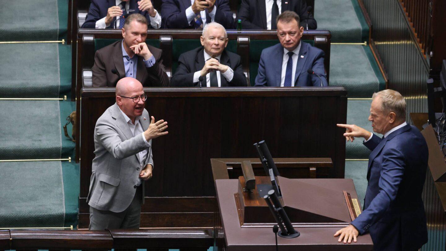 Premier Donald Tusk oskarża PiS o związki z Zondacrypto w sejmie
