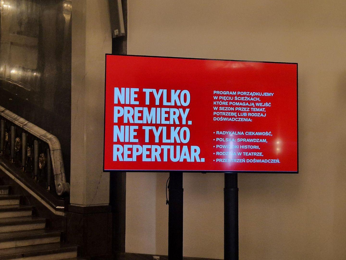 Zapowiedź spektakli w Starym Teatrze.