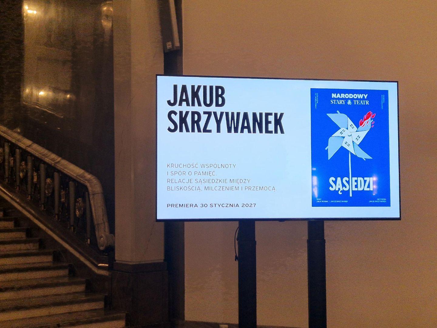 Zapowiedź spektakli w Starym Teatrze.