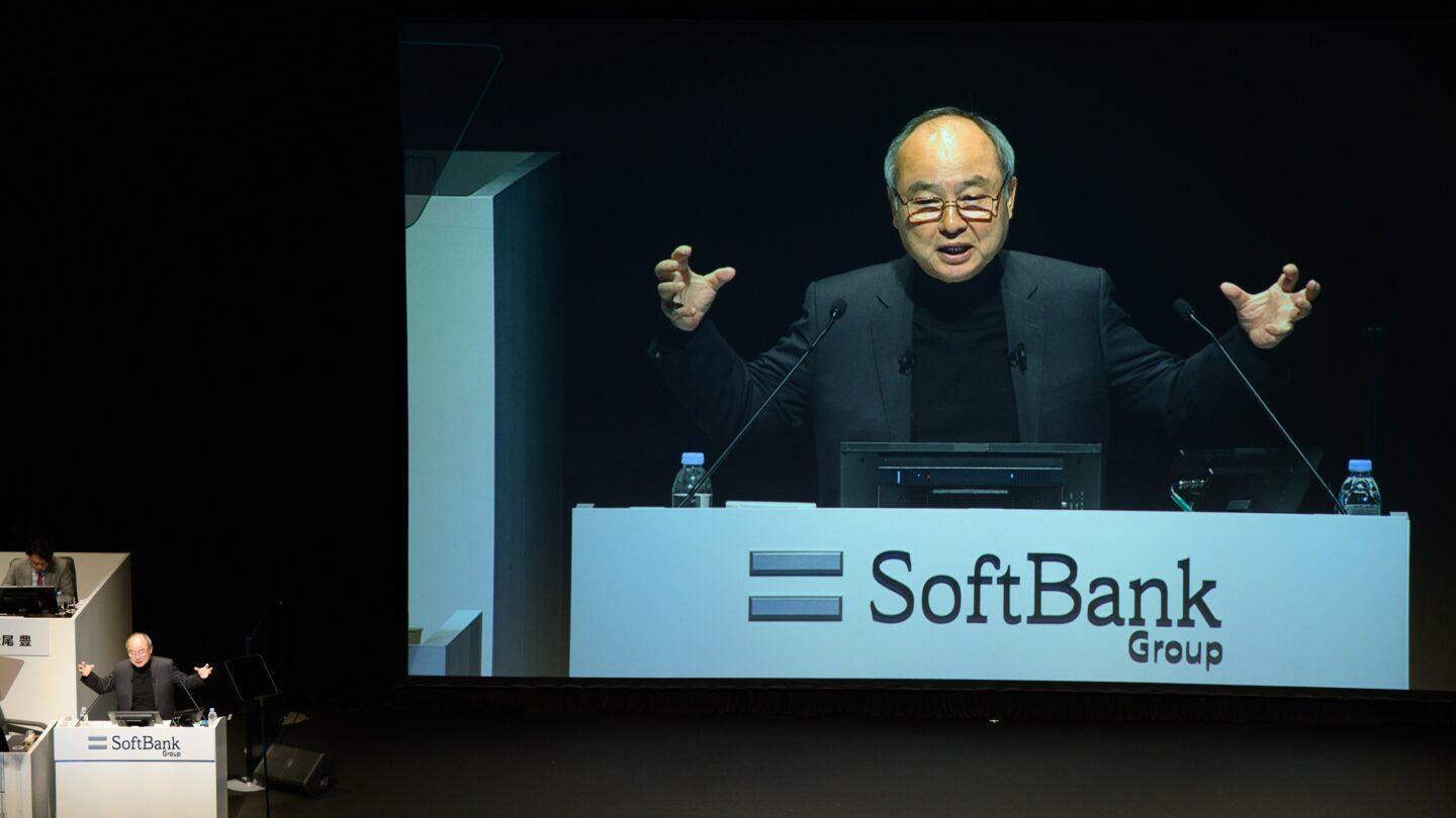 Prezes grupy SoftBank Masayoshi Son podczas walnego zgromadzenia akcjonariuszy. Fot. Akio Kon/Bloomberg via Getty Images