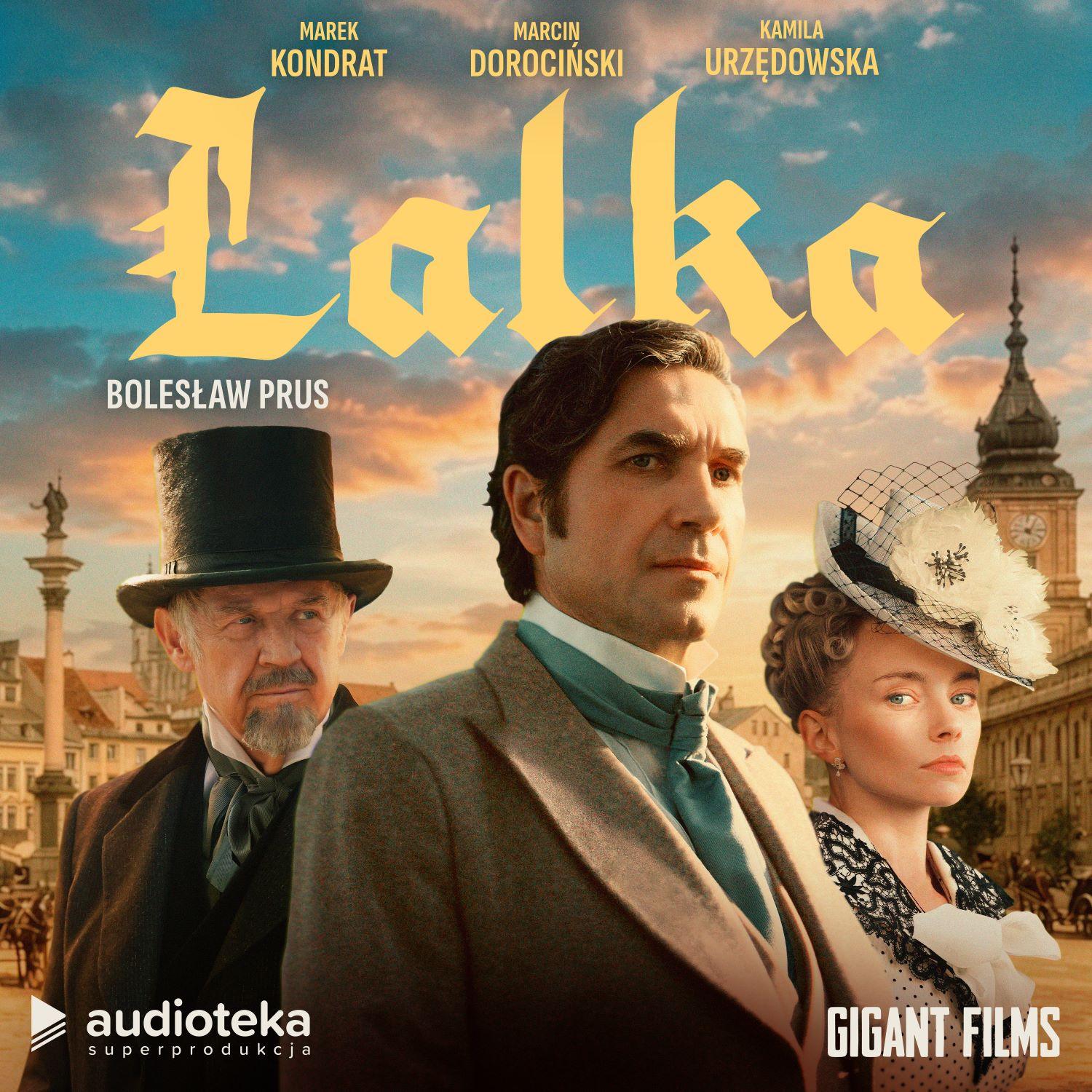 Okładka audiobooka „Lalka”.