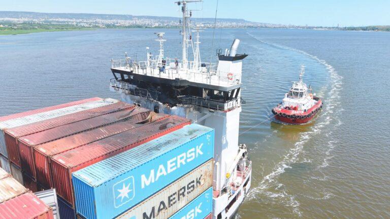 Statek cargo na Morzu Czarnym w pobliżu Bułgarii