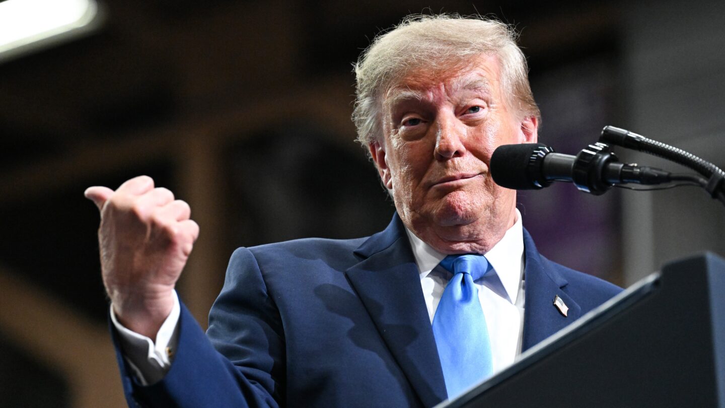 Prezydent USA Donald Trump. Fot. Roberto Schmidt/Getty Images