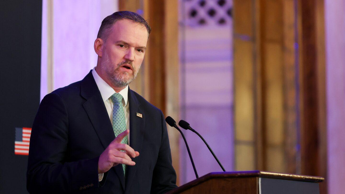 Przedstawiciel USA ds. handlu Jamieson Greer. Fot. Talia Sprague/Bloomberg via Getty Images