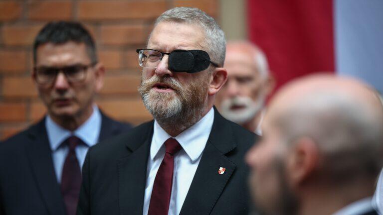 Europoseł Grzegorz Braun. Fot. PAP/Łukasz Gągulski