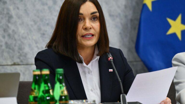 Przewodnicząca sejmowej Komisji śledczej ds. inwigilacji systemem Pegasus Magdalena Sroka