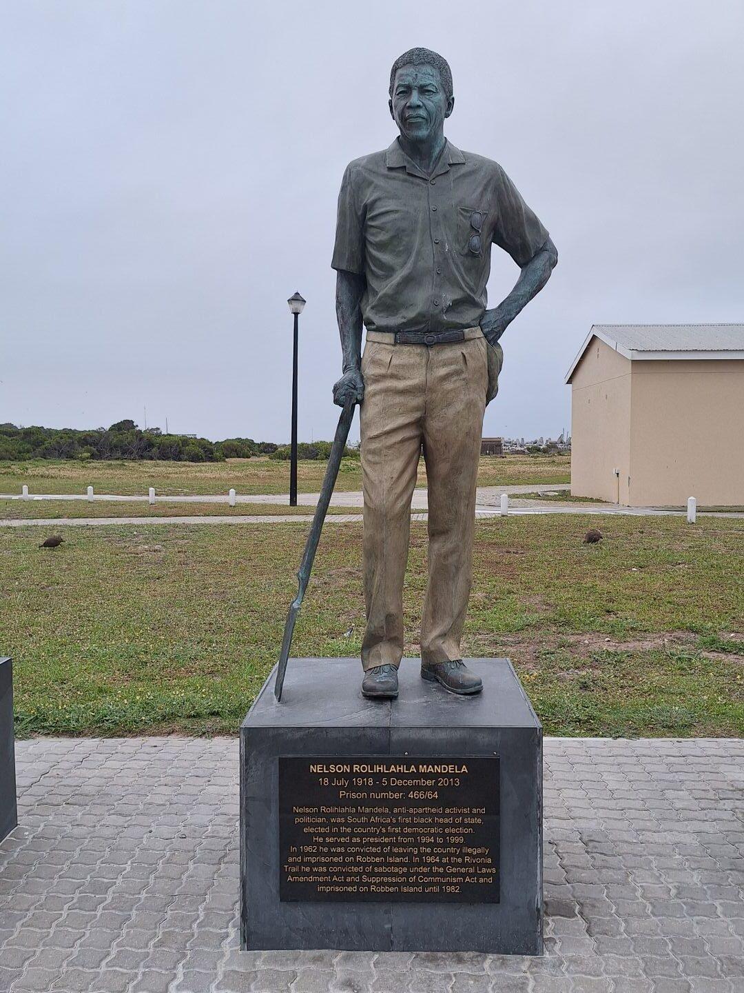 RPA. pomnik Nelsona Mandeli w Robben Island