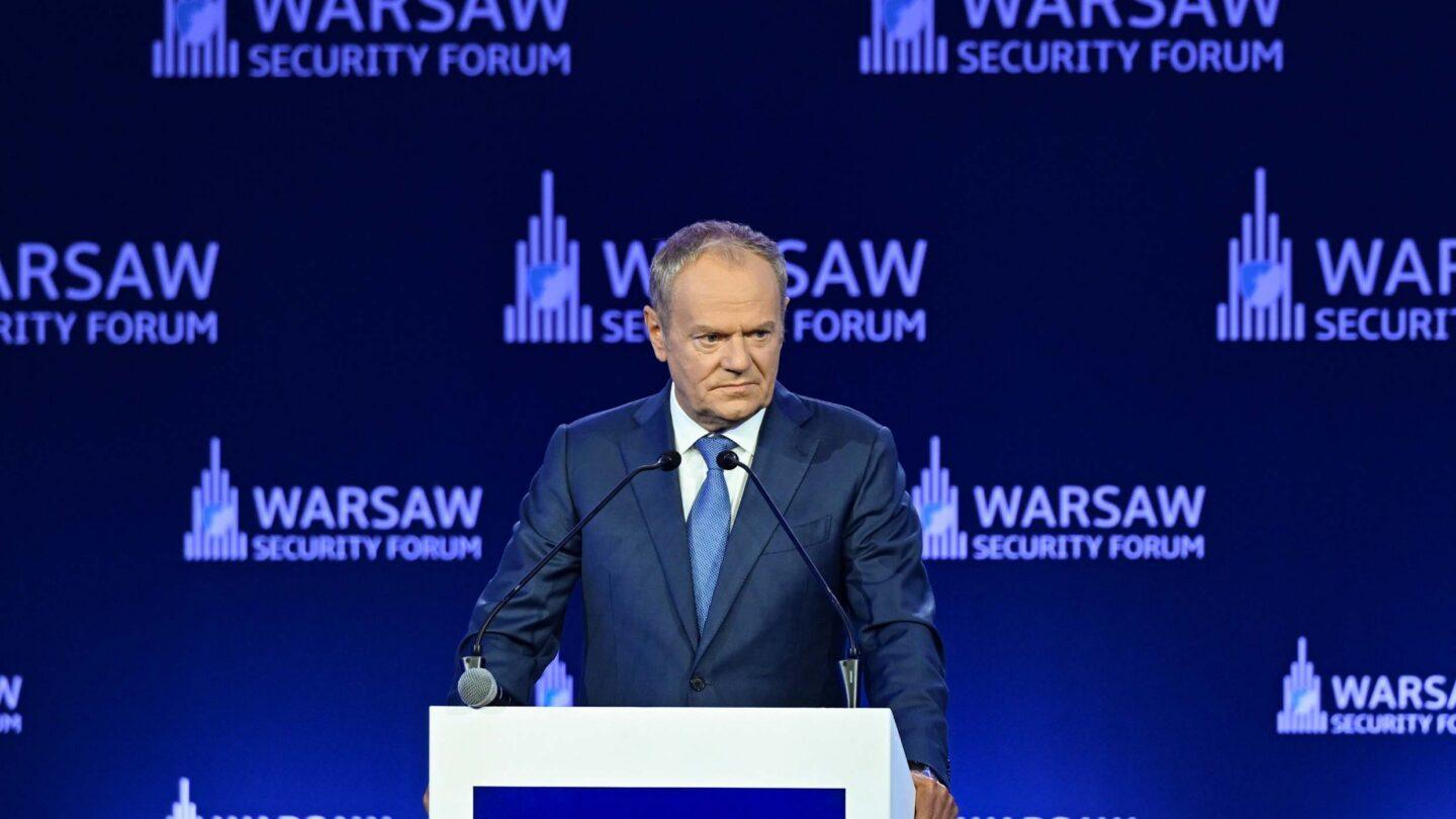 Donald Tusk na otwarciu Warsaw Security Forum