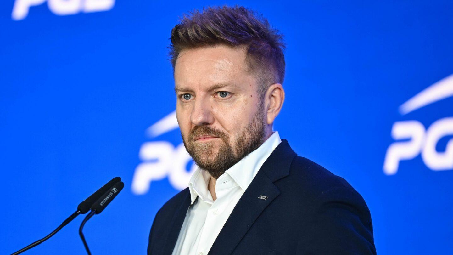 Prezes zarządu PGE Baltica Bartosz Fedurek na prezentacji aktualizacji strategii PGE. Fot. PAP/Marcin Gadomski